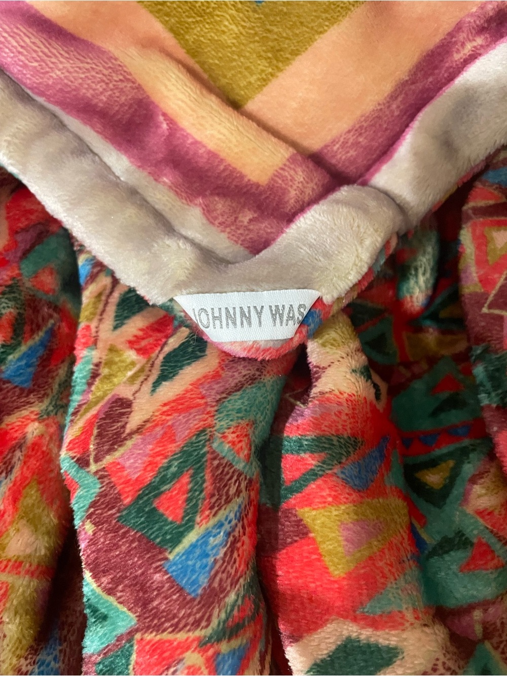 Johnny Was Magaly Laurel Canyon Cozy Blanket Queen Reversible w/ Storage Bag